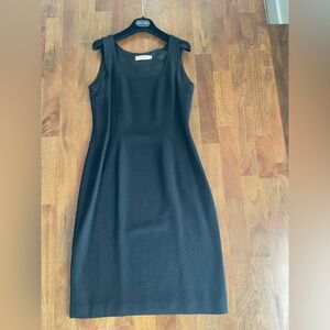 Vintage 1999 Calvin Klein Black Textured Dress with Blazer 2-piece